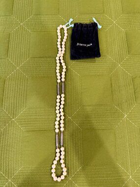Judith Jack Maracite/Imitation Pearl Necklace
